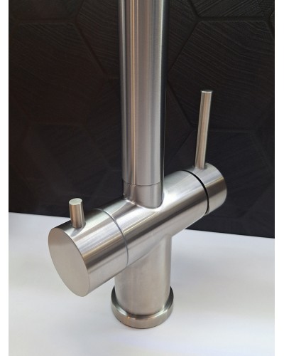 Смеситель для кухни с гибким изливом AltroBagno Flusso 050201 Ni