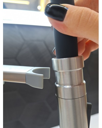 Смеситель для кухни с гибким изливом AltroBagno Flusso 050201 Ni