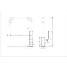 Смеситель для кухни WONZON & WOGHAND, Белый матовый (WW-L1006-MW)