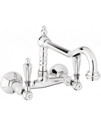 Смеситель для кухни хром, ручки Swarovski Cezares Diamond DIAMOND-LLP-01-Sw