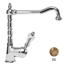 Смеситель для кухни бронза, ручка Swarovski Cezares Vintage VINTAGE-LLM2-02-Sw