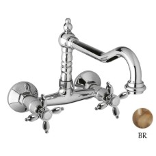 Смеситель для кухни бронза, ручки бронза Cezares Nostalgia NOSTALGIA-LLP-02