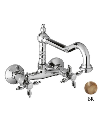 Смеситель для кухни бронза, ручки бронза Cezares Nostalgia NOSTALGIA-LLP-02