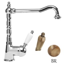 Смеситель для кухни бронза, ручка металл Cezares Elite ELITE-LLM2-02-M