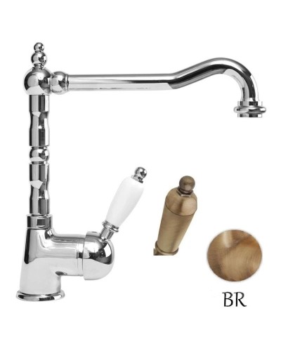 Смеситель для кухни бронза, ручка металл Cezares Elite ELITE-LLM2-02-M