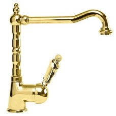 Смеситель для кухни золото 24 карат, ручка металл Cezares Elite ELITE-LLM2-03/24-M