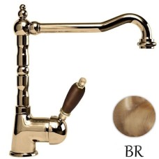 Смеситель для кухни бронза, ручка орех Cezares Elite ELITE-LLM2-02-Nc
