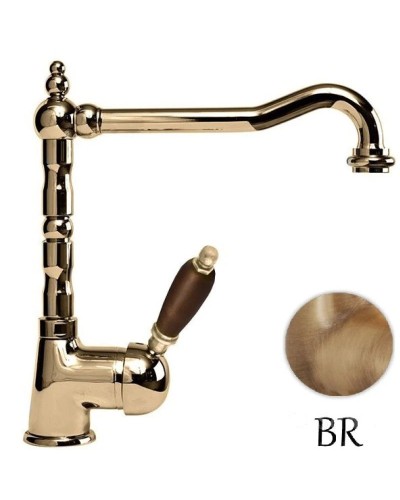 Смеситель для кухни бронза, ручка орех Cezares Elite ELITE-LLM2-02-Nc