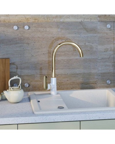 Смеситель для кухни Iddis Cloud CLOWG00i05 Золото/белый