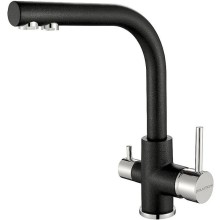 Смеситель для кухни Paulmark Essen Es213011-418 Черный металлик