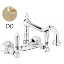 Смеситель для кухни золото 24 карата, ручки Swarovski Cezares Diamond DIAMOND-LLP-03/24-Sw