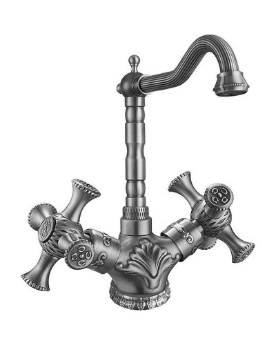 Смеситель для кухни ZorG Antic A 7005K-SL Серебро