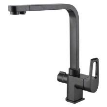 Смеситель для кухни ZorG Clean Water ZR 334 YF-BLACK Чёрный