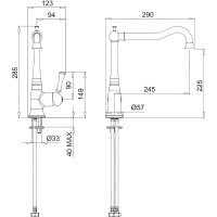 Смеситель для кухни Migliore Dallas 18219 Хром