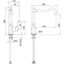 Смеситель для кухни Migliore Dallas 18219 Хром