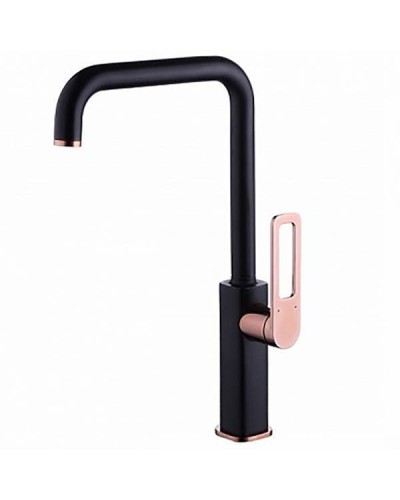 Смеситель для кухни Iddis Slide SLIBG00i05 Черный Розовое золото