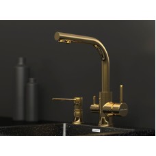 Смеситель для кухни Paulmark Essen Es213011-G Золото