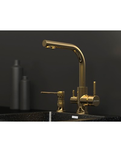 Смеситель для кухни Paulmark Essen Es213011-G Золото