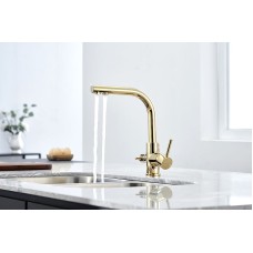 Смеситель для кухни Paulmark Essen Es213011-G Золото