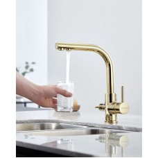 Смеситель для кухни Paulmark Essen Es213011-G Золото