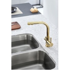 Смеситель для кухни Paulmark Essen Es213011-G Золото