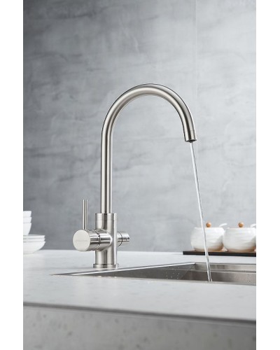 Смеситель для кухни Paulmark Essen Es213211-NI Никель