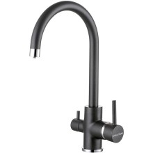Смеситель для кухни Paulmark Essen Es213211-418 Черный металлик
