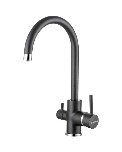 Смеситель для кухни Paulmark Essen Es213211-418 Черный металлик
