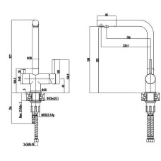 Смеситель для кухни Paulmark Skalen Sk213020-SS Нержавеющая сталь