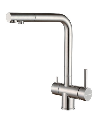 Смеситель для кухни Paulmark Skalen Sk213020-SS Нержавеющая сталь