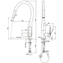 Смеситель для кухни Paini Nove 09CR591D Хром