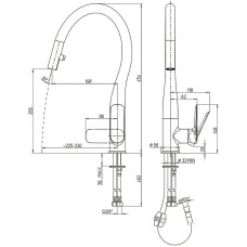 Смеситель для кухни Paini Nove 09CR591D Хром