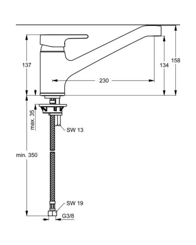 Смеситель для кухни Ideal Standard Active B8079AA