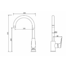 Смеситель для кухни Damixa RedBlu Origin Balance 790730000 Хром Белый