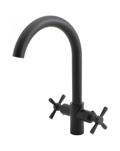 Смеситель для кухни Orange Mia M34-821B Черный матовый
