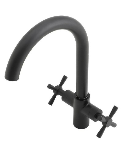 Смеситель для кухни Orange Mia M34-821B Черный матовый