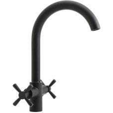 Смеситель для кухни Orange Mia M34-821B Черный матовый