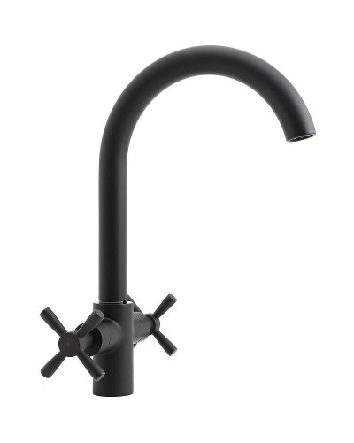 Смеситель для кухни Orange Mia M34-821B Черный матовый