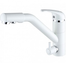 Смеситель для кухни Paulmark Hessen He213017-431 Белый матовый