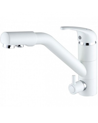 Смеситель для кухни Paulmark Hessen He213017-431 Белый матовый