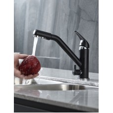 Смеситель для кухни Paulmark Hessen He213017-418 Черный металлик