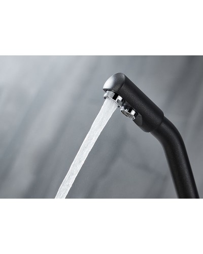 Смеситель для кухни Paulmark Hessen He213017-418 Черный металлик