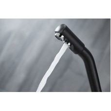 Смеситель для кухни Paulmark Hessen He213017-418 Черный металлик