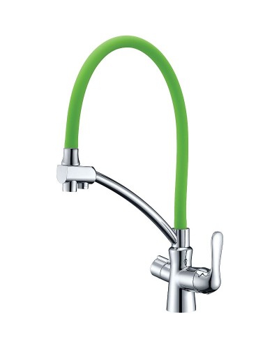 Смеситель для кухни Lemark Comfort LM3070C-Green Зеленый Хром