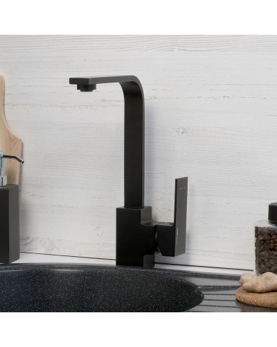 Смеситель для кухни WasserKRAFT Abens 2007 Чёрный матовый