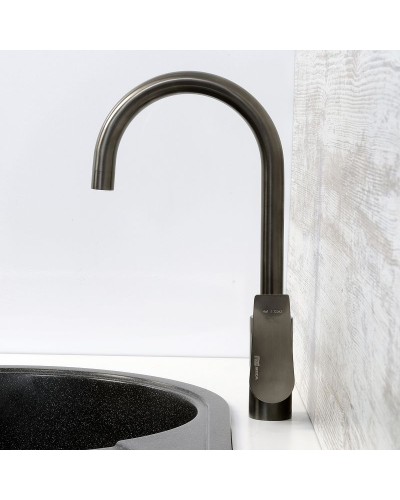 Смеситель для кухни WasserKRAFT Wiese 8407 Оружейная сталь