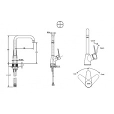 Смеситель для кухни Bravat Eco-D F793158C-1