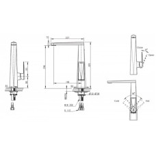 Смеситель для кухни Bravat Iceberg F776110G-2