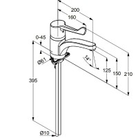 Смеситель для кухни Kludi Medi Care 349080524 Хром