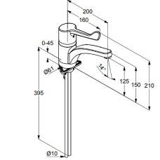Смеситель для кухни Kludi Medi Care 349080524 Хром